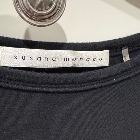 Susana Monaco Black Sleeveless Tunic Top - Picture 2 of 3